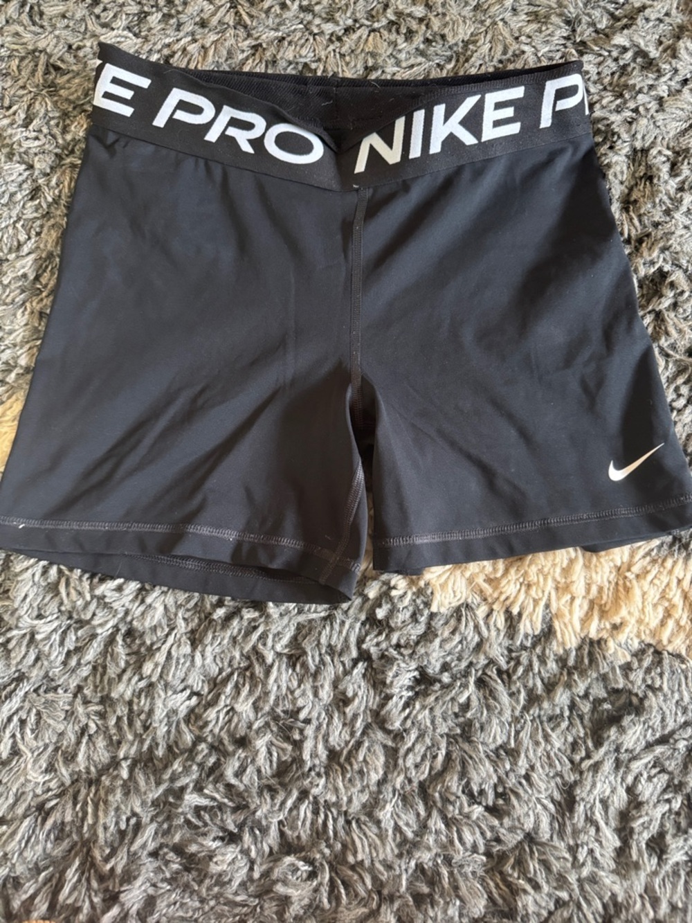 Nike Black and White Pro Training Shorts